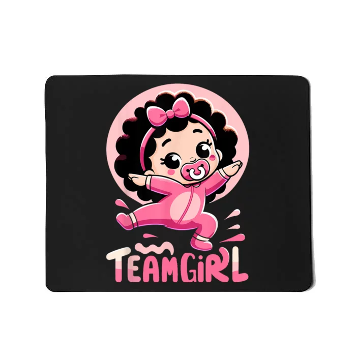 Team Girl Baby Gender Reveal Party Announcemen Mousepad