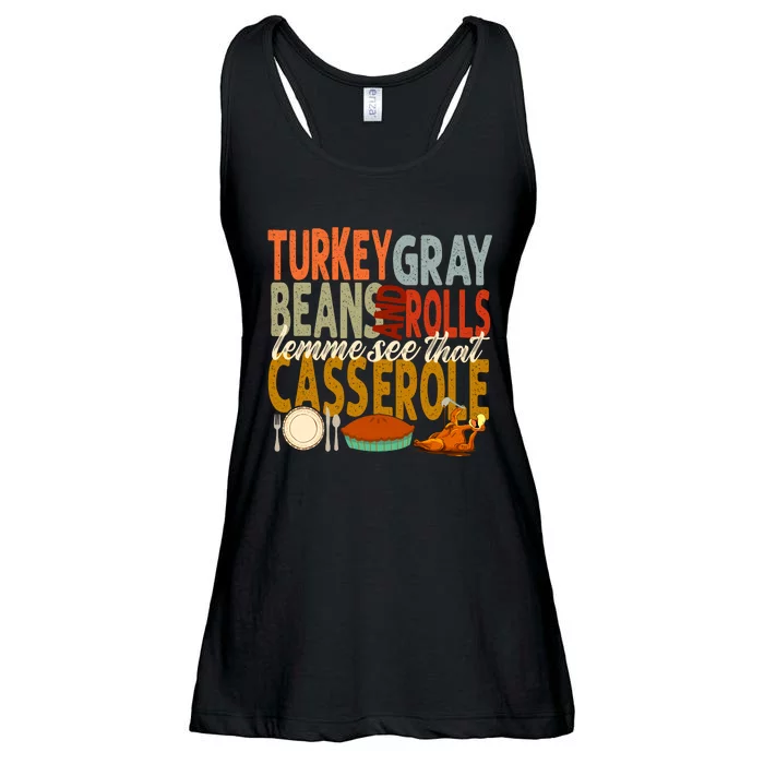 Turkey Gravy Beans And Rolls Let Me See That Casserole Fall Ladies Essential Flowy Tank