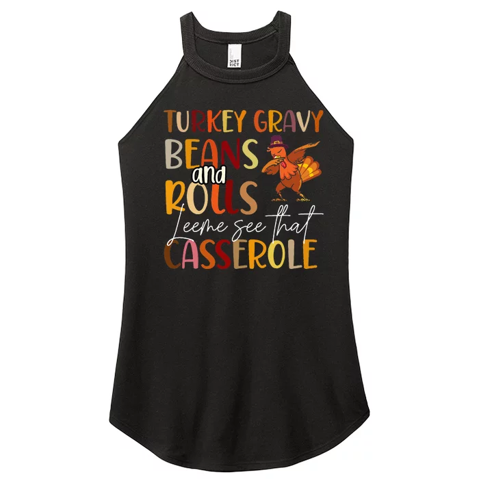 Turkey Gravy Beans And Rolls Let Me See That Casserole Women’s Perfect Tri Rocker Tank