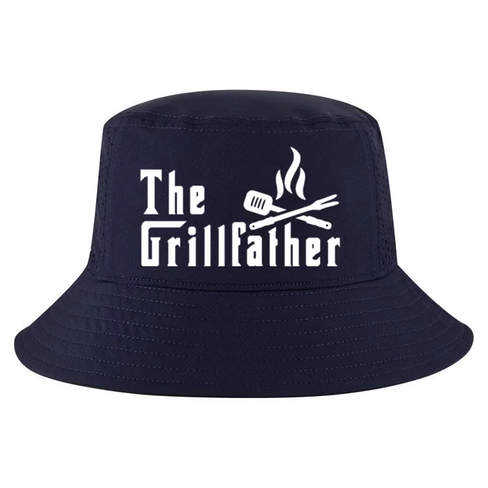 The Grillfather Barbeque And Grilling Gift For Dad And Grandpa Funny Gift Cool Comfort Performance Bucket Hat