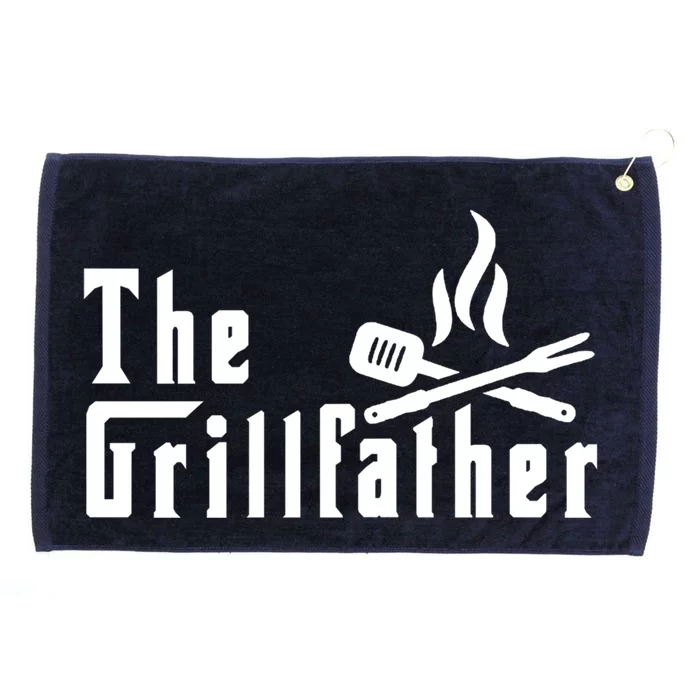 The Grillfather Barbeque And Grilling Gift For Dad And Grandpa Funny Gift Grommeted Golf Towel