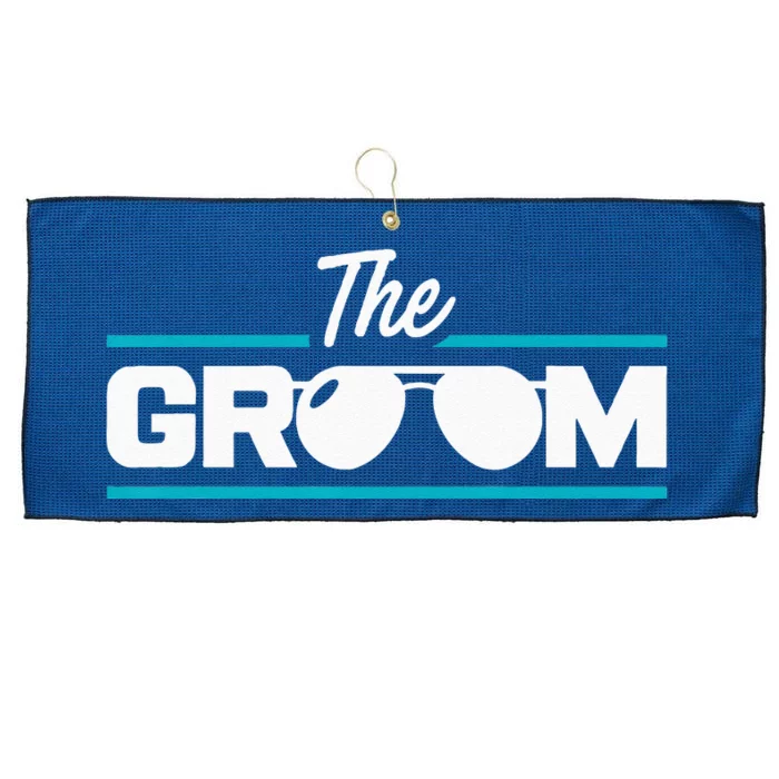 The Groom Bachelor Party Stag Groomsmen Getaway Wedding Large Microfiber Waffle Golf Towel