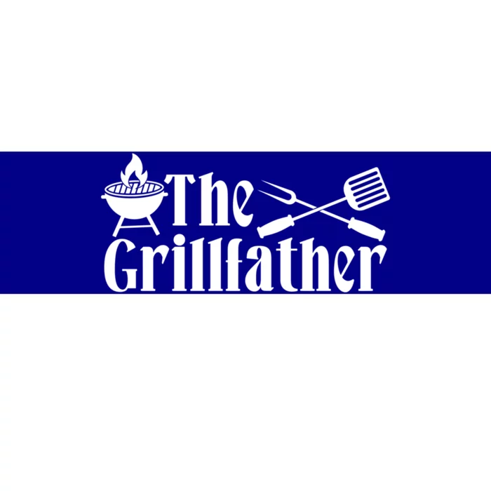 The Grillfather Bbq Fathers Day Present Funny Dad Bbq Gift Bumper Sticker