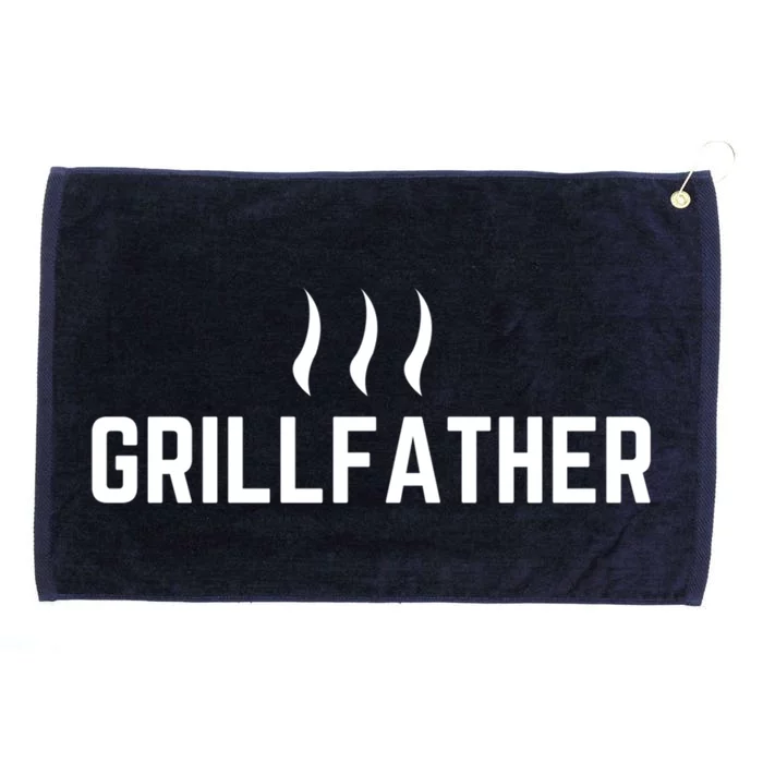 The Grillfather Bbq Grill Barbecue Fathers Day Gift Grommeted Golf Towel