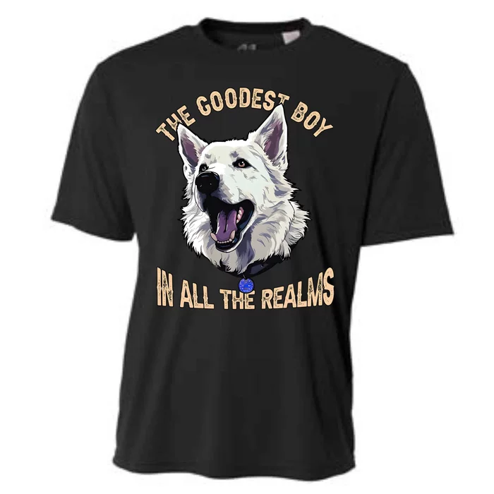 The Goodest Boy In All Realms Baldurs Gate 3 Dog Cooling Performance Crew T-Shirt