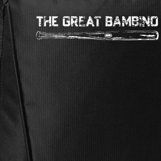 The Great Bambino Baseball Legend Sports Gift Light City Backpack