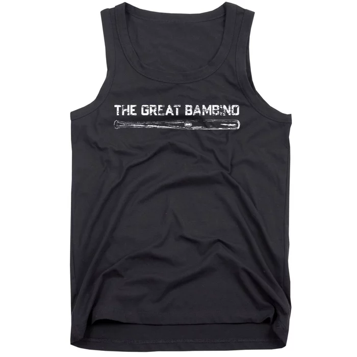 The Great Bambino Baseball Legend Sports Gift Light Tank Top