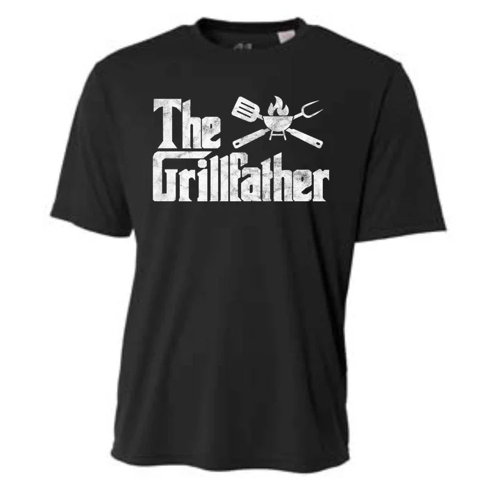 The Grillfather Bbq Grill Smoker Barbecue Chef Grill Master Cute Gift Cooling Performance Crew T-Shirt