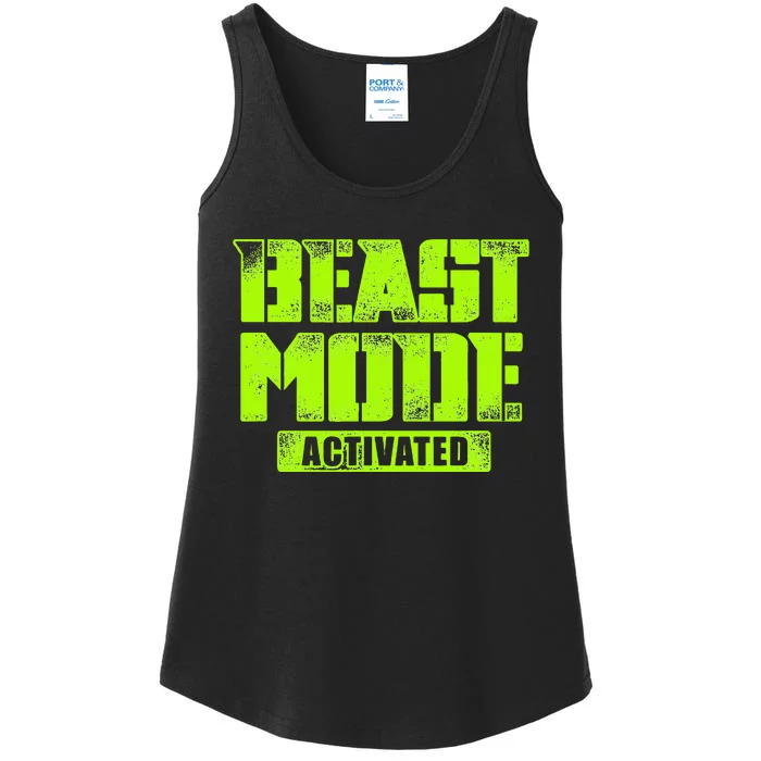 Trendy Graphic Beast Mode Activated Ladies Essential Tank