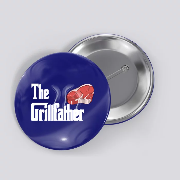 The Grillfather Bbq Grill Smoker Barbecue Grilling Gift Meaningful Gift Button