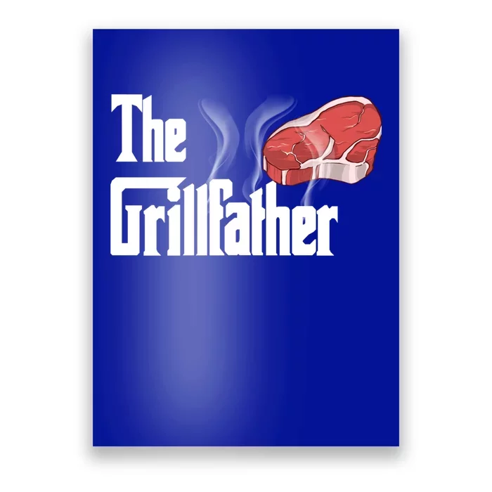 The Grillfather Bbq Grill Smoker Barbecue Grilling Gift Meaningful Gift Poster