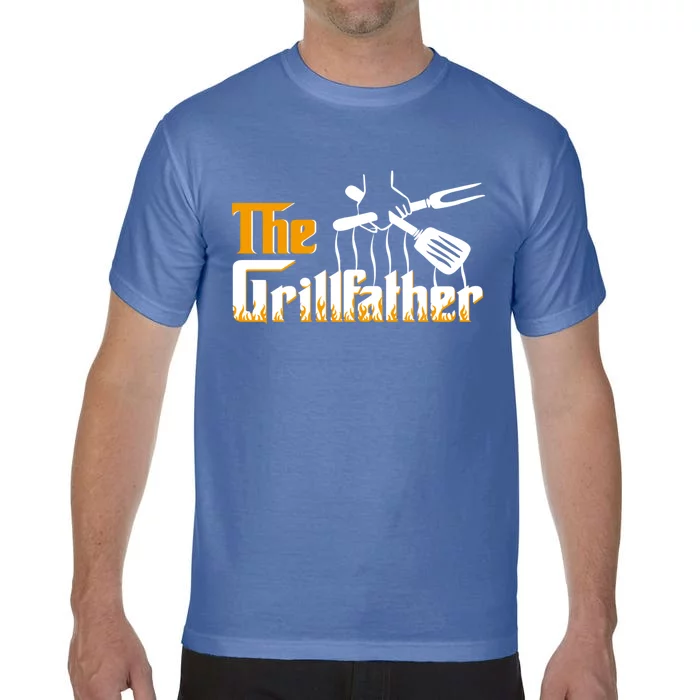 The Grillfather Bbq Grill And Smoker Barbecue Chef Gift Comfort Colors T-Shirt