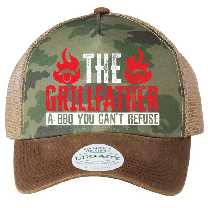 The Grillfather Bbq Grilling Grillmaster Barbecue Cute Gift Legacy Tie Dye Trucker Hat