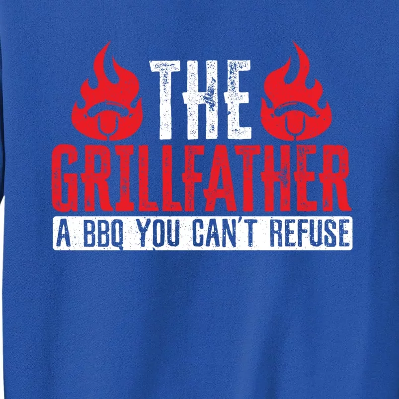 The Grillfather Bbq Grilling Grillmaster Barbecue Cute Gift Tall Sweatshirt