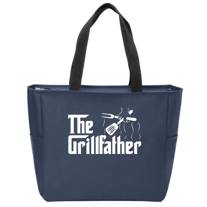 The Grillfather BBQ Grill Smoker Barbecue Chef Zip Tote Bag