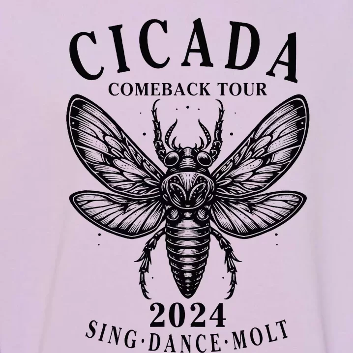 The Great Cicada Comeback 2024 Insect Invasion Cicadas Garment-Dyed Sweatshirt