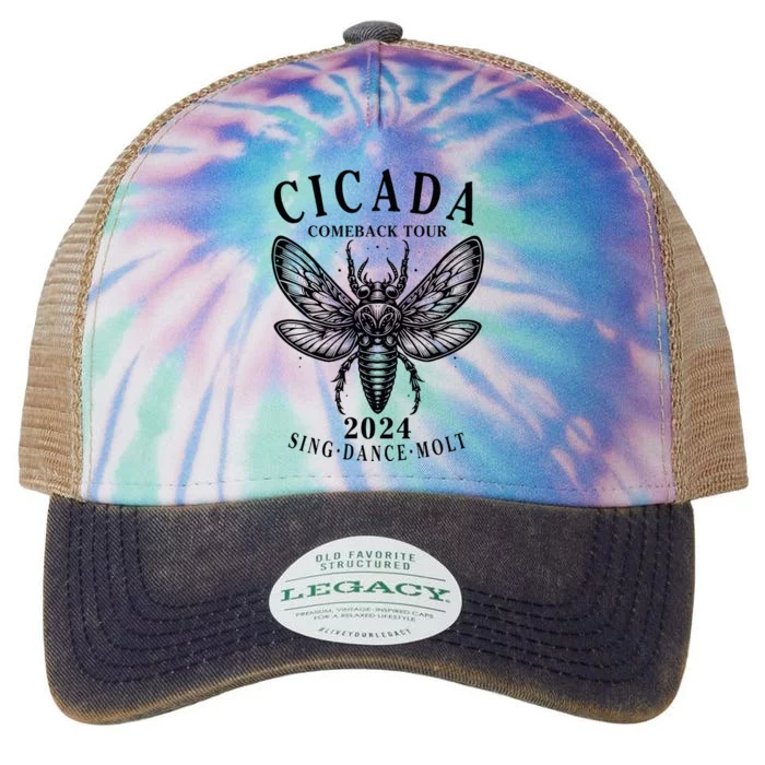 The Great Cicada Comeback 2024 Insect Invasion Cicadas Legacy Tie Dye Trucker Hat