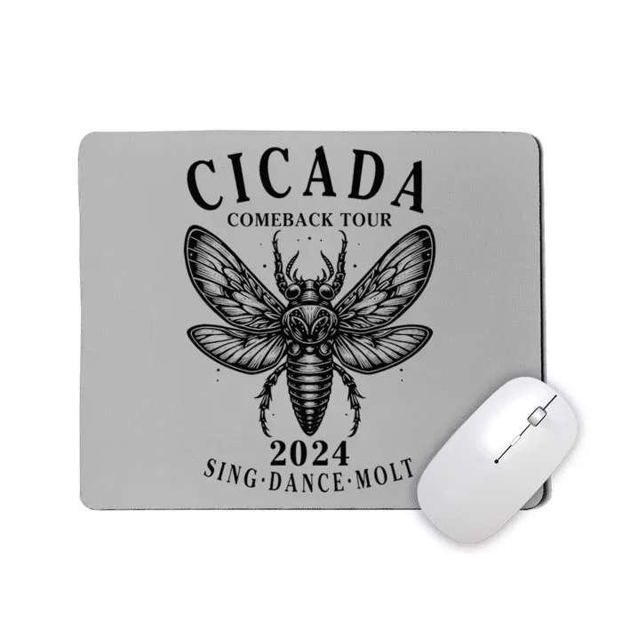 The Great Cicada Comeback 2024 Insect Invasion Cicadas Mousepad