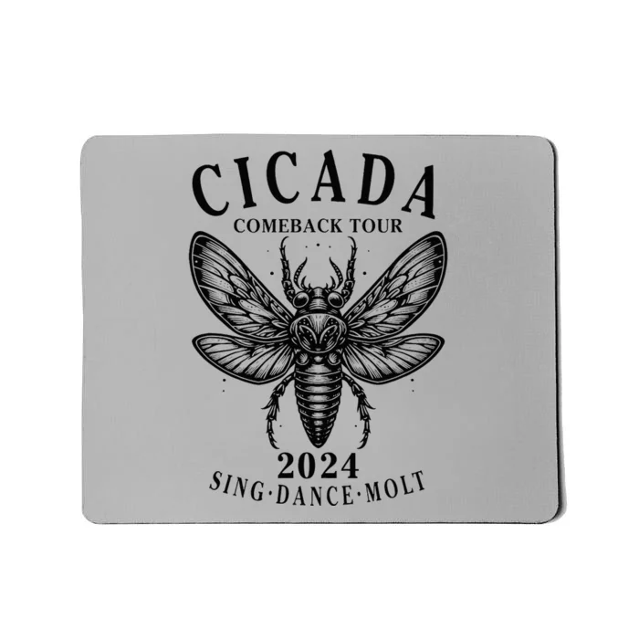 The Great Cicada Comeback 2024 Insect Invasion Cicadas Mousepad