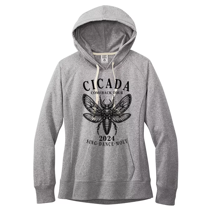 The Great Cicada Comeback 2024 Insect Invasion Cicadas Women's Fleece Hoodie