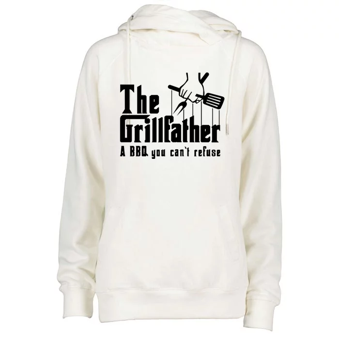 The Grillfather Cool Grill Barbecue Bbq Gift Womens Funnel Neck Pullover Hood