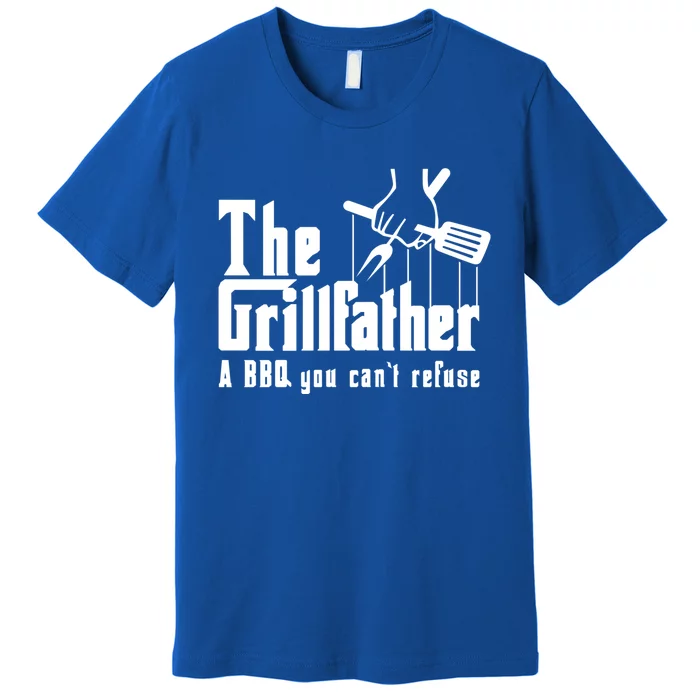 The Grillfather Cool Grill Barbecue Bbq Gift Premium T-Shirt