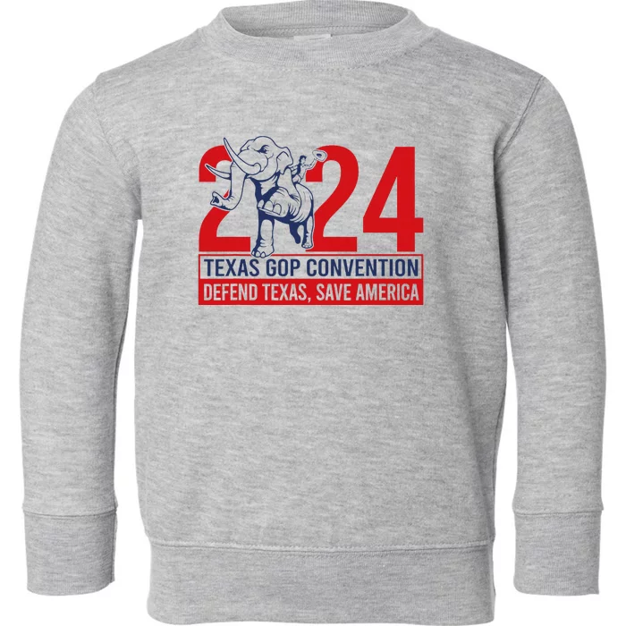 Texas Gop Convention Defend Texas Save America Toddler Sweatshirt