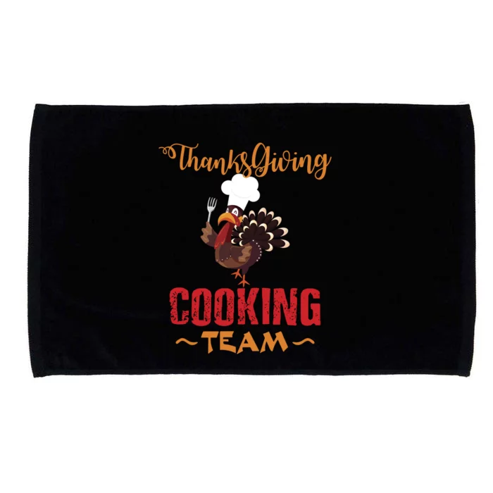 Thanksgiving Gift Cooking Team Tees Mom Grandma Gift Microfiber Hand Towel