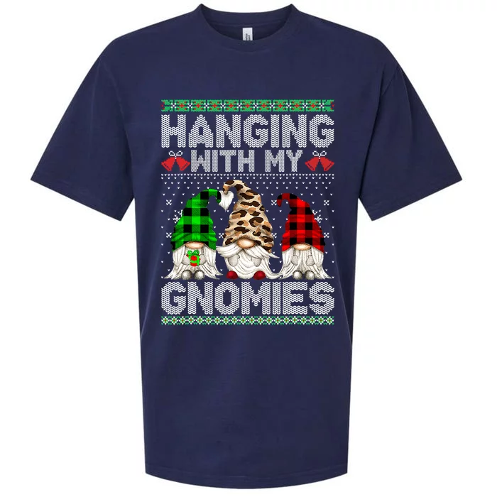 Three Gnomes Christmas Gnome Matching Family Xmas Pajamas Sueded Cloud Jersey T-Shirt