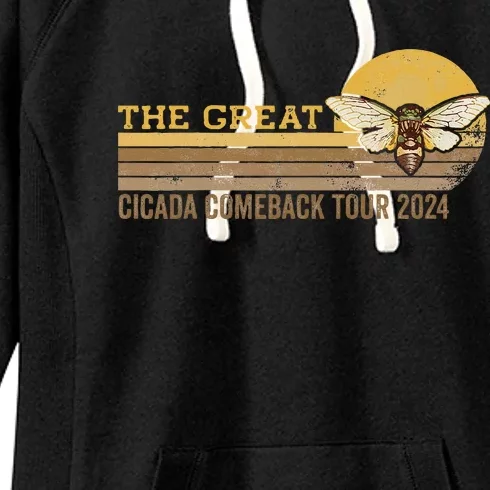 The Great Cicada Comeback 2024 Women's Fleece Hoodie