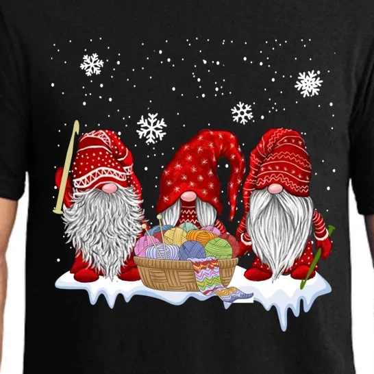 Three Gnomes Crochet And Knitting Christmas Gift Pajama Set