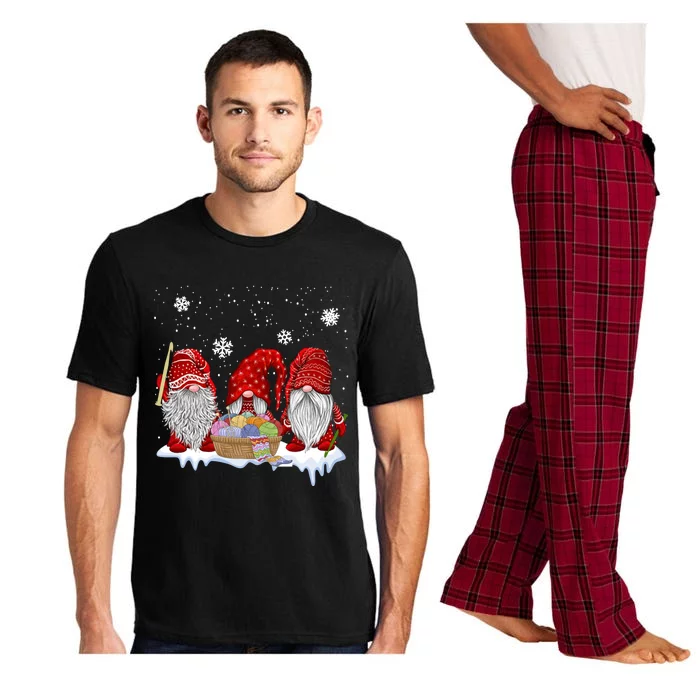 Three Gnomes Crochet And Knitting Christmas Gift Pajama Set