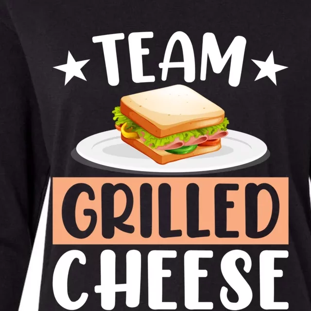 Team Grilled Cheese Gift Womens Cotton Relaxed Long Sleeve T-Shirt