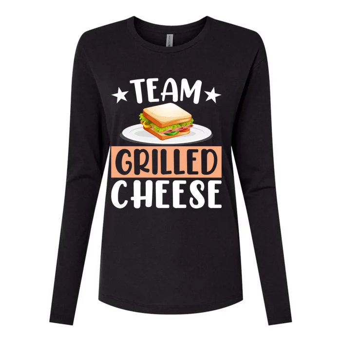 Team Grilled Cheese Gift Womens Cotton Relaxed Long Sleeve T-Shirt