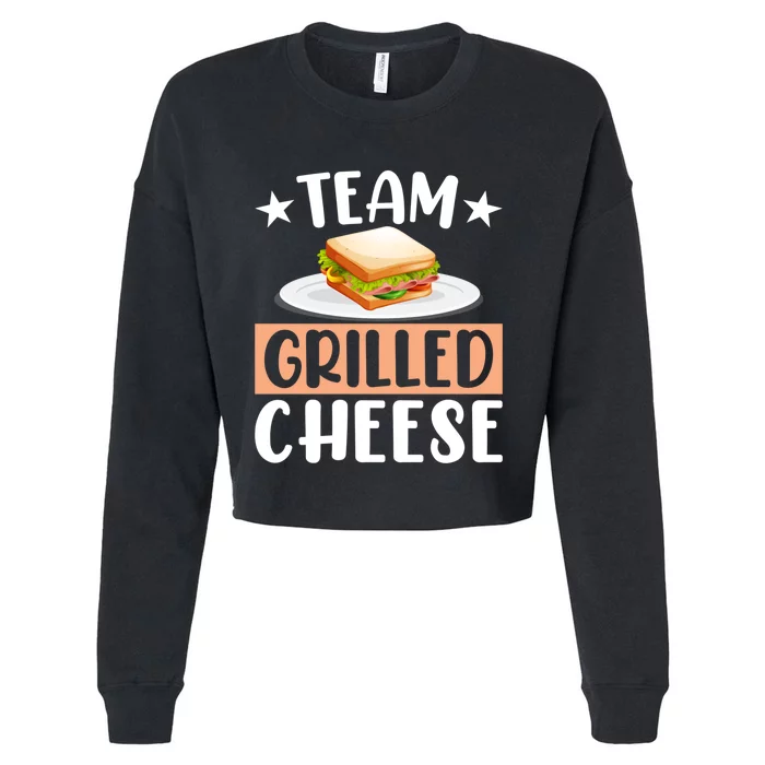 Team Grilled Cheese Gift Cropped Pullover Crew