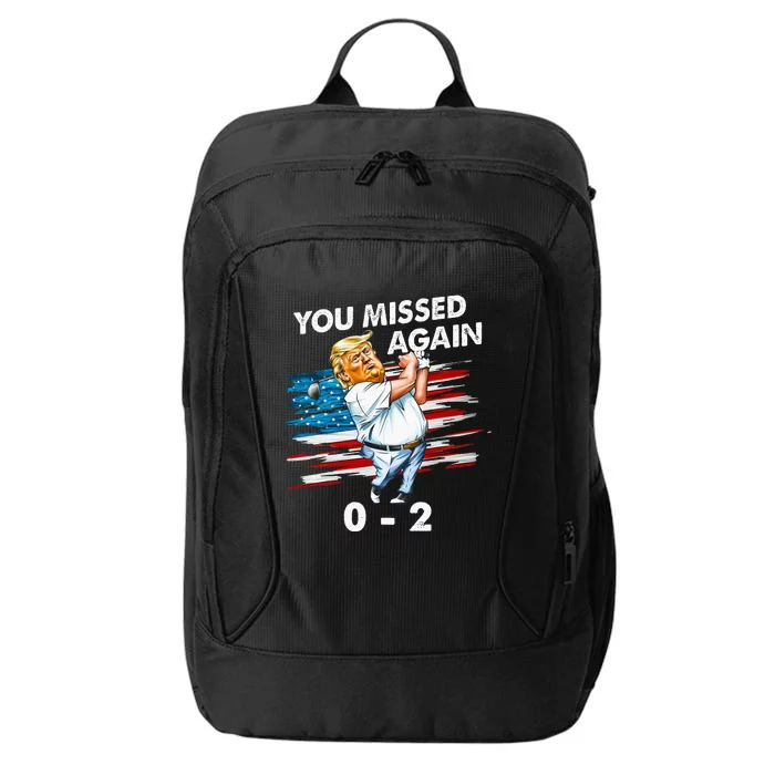 Trump Golf Course Gunshots 02 Trump Is Safe City Backpack