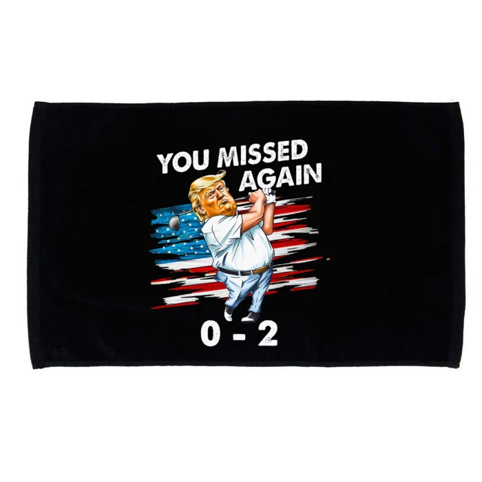 Trump Golf Course Gunshots 02 Trump Is Safe Microfiber Hand Towel