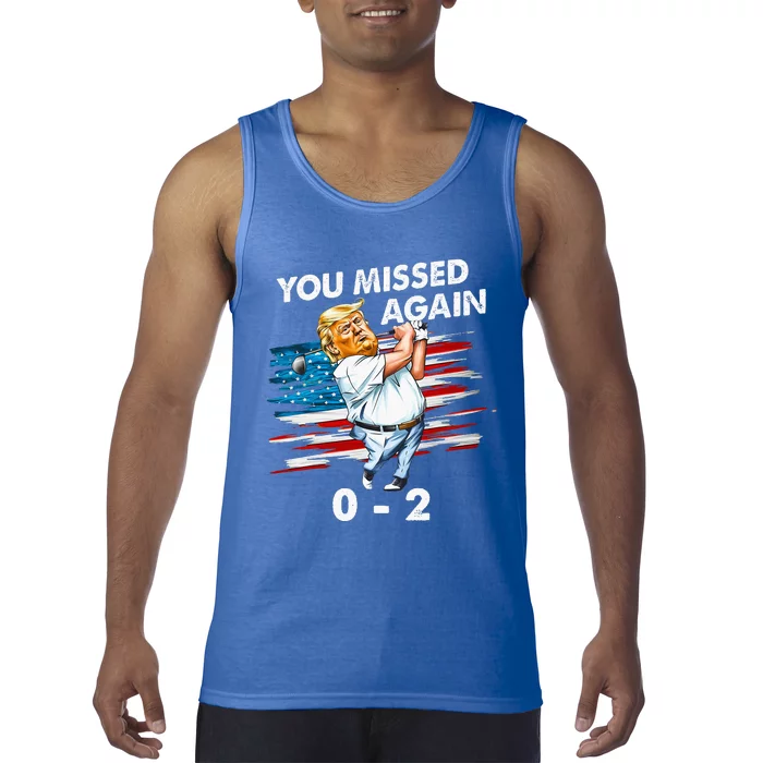 Trump Golf Course Gunshots 02 Trump Is Safe Tank Top