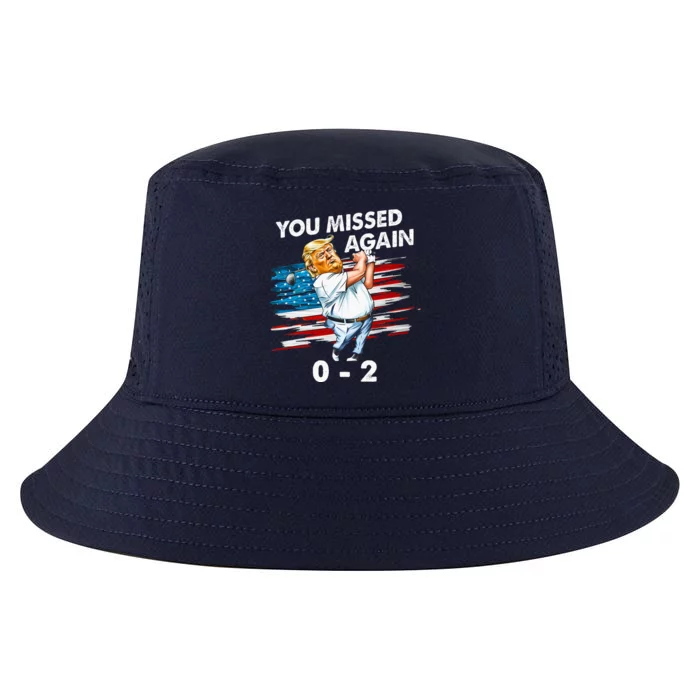 Trump Golf Course Gunshots 02 Trump Is Safe Cool Comfort Performance Bucket Hat