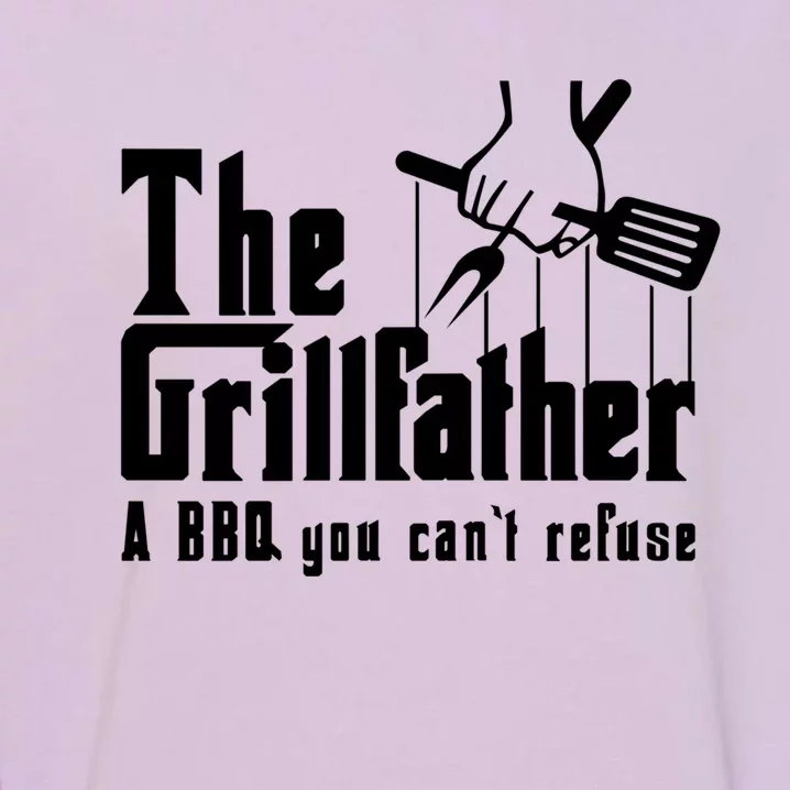 The Grillfather Cool Grill Barbecue Bbq Gift Garment-Dyed Sweatshirt