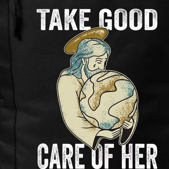 Take Good Care Earth Jesus Earth Day Daily Commute Backpack