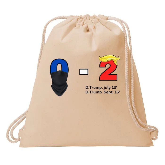 Trump Golf Course Gunshots 02 Trump Is Safe Drawstring Bag