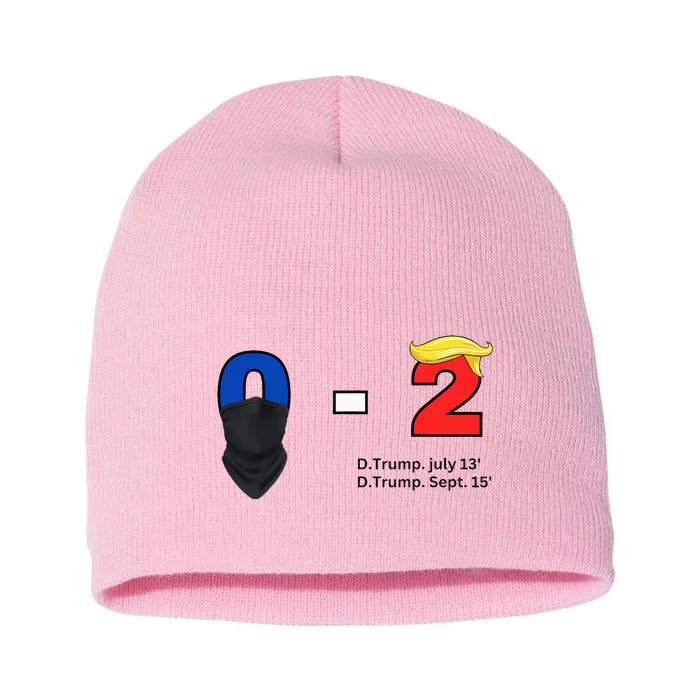 Trump Golf Course Gunshots 02 Trump Is Safe Short Acrylic Beanie