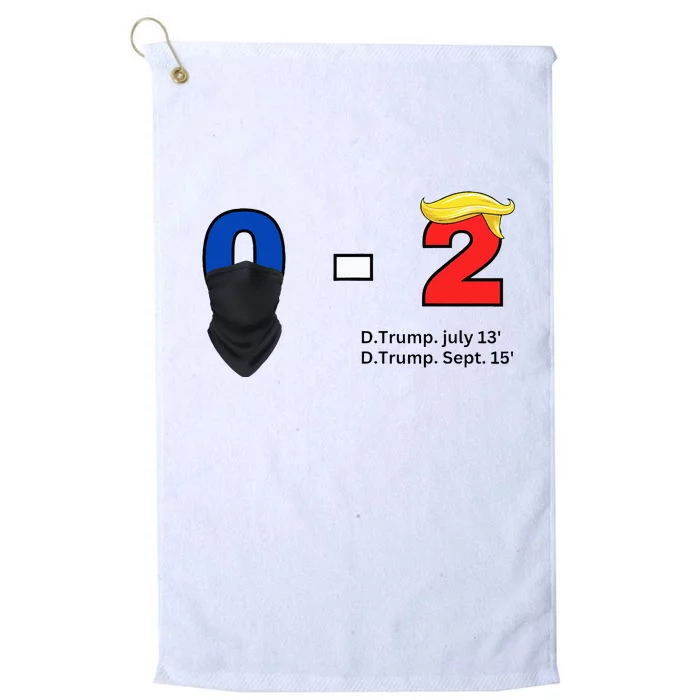 Trump Golf Course Gunshots 02 Trump Is Safe Platinum Collection Golf Towel