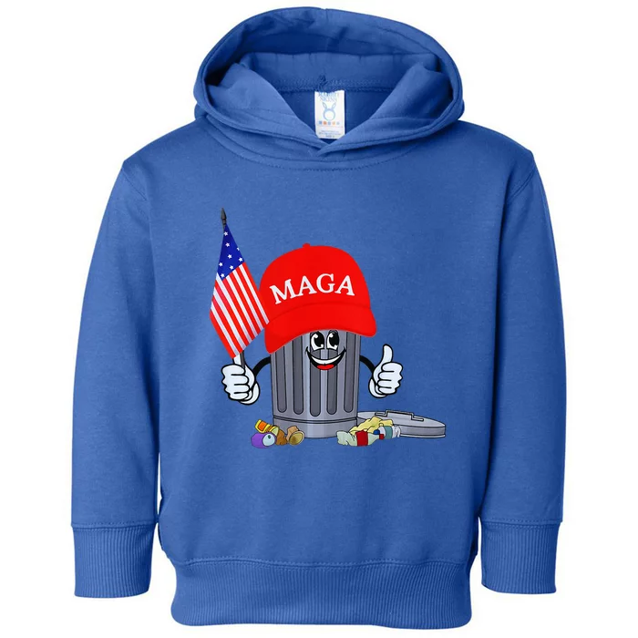 Trump Garbage Can Cartoon Character Toddler Hoodie