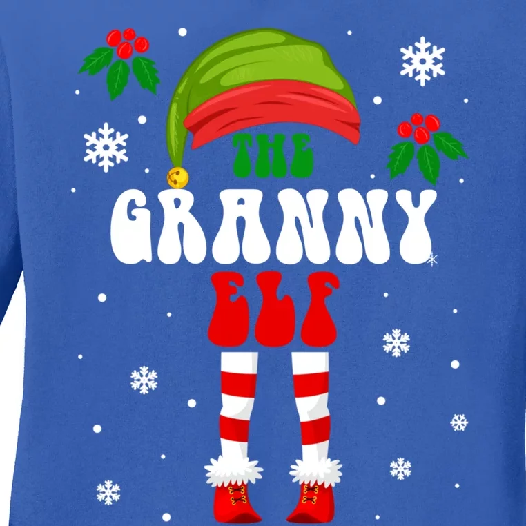 The Granny Christmas Family Matching Xmas Group Funny Cute Gift Ladies Long Sleeve Shirt