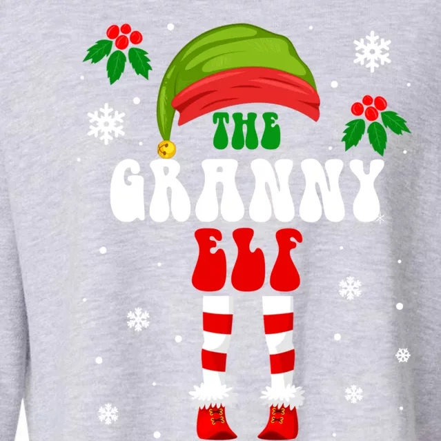 The Granny Christmas Family Matching Xmas Group Funny Cute Gift Cropped Pullover Crew