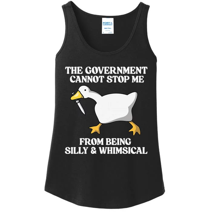 The Government Cannot Stop Me From Being Silly And Whimsical Ladies Essential Tank