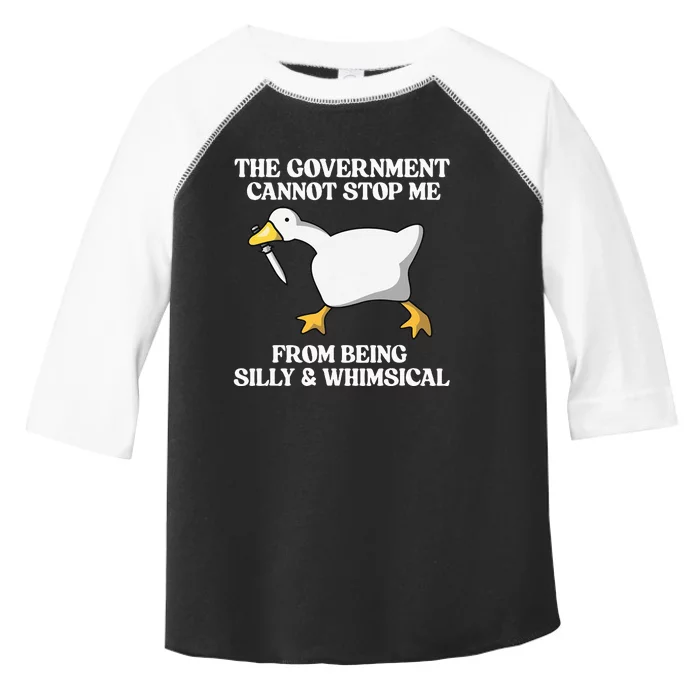 The Government Cannot Stop Me From Being Silly And Whimsical Toddler Fine Jersey T-Shirt