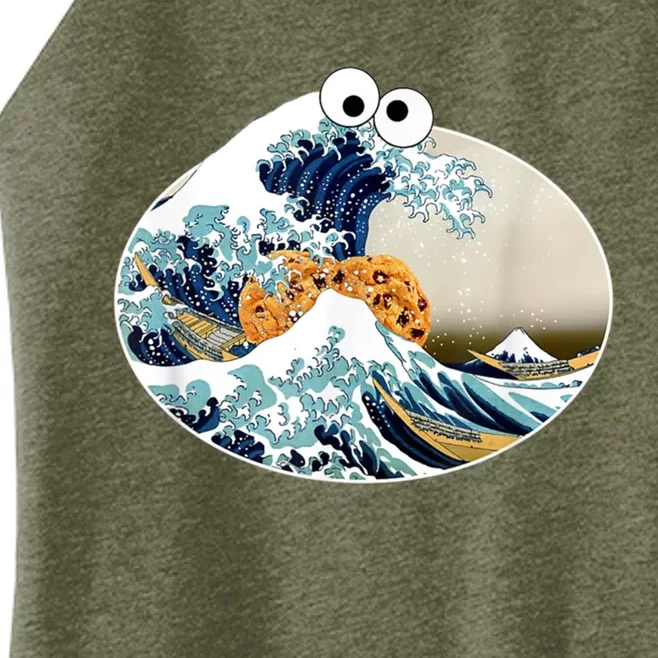 The Great Cookie Eating Wave Off Kanagawa Googly Women’s Perfect Tri Rocker Tank